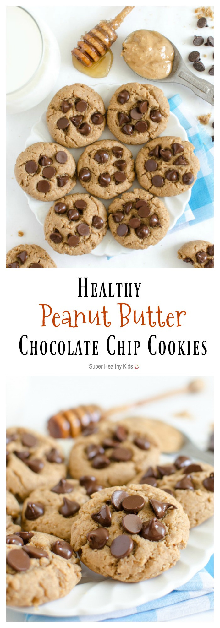 Peanut Butter Cookies With Chocolate Chips
 whole wheat peanut butter chocolate chip cookies