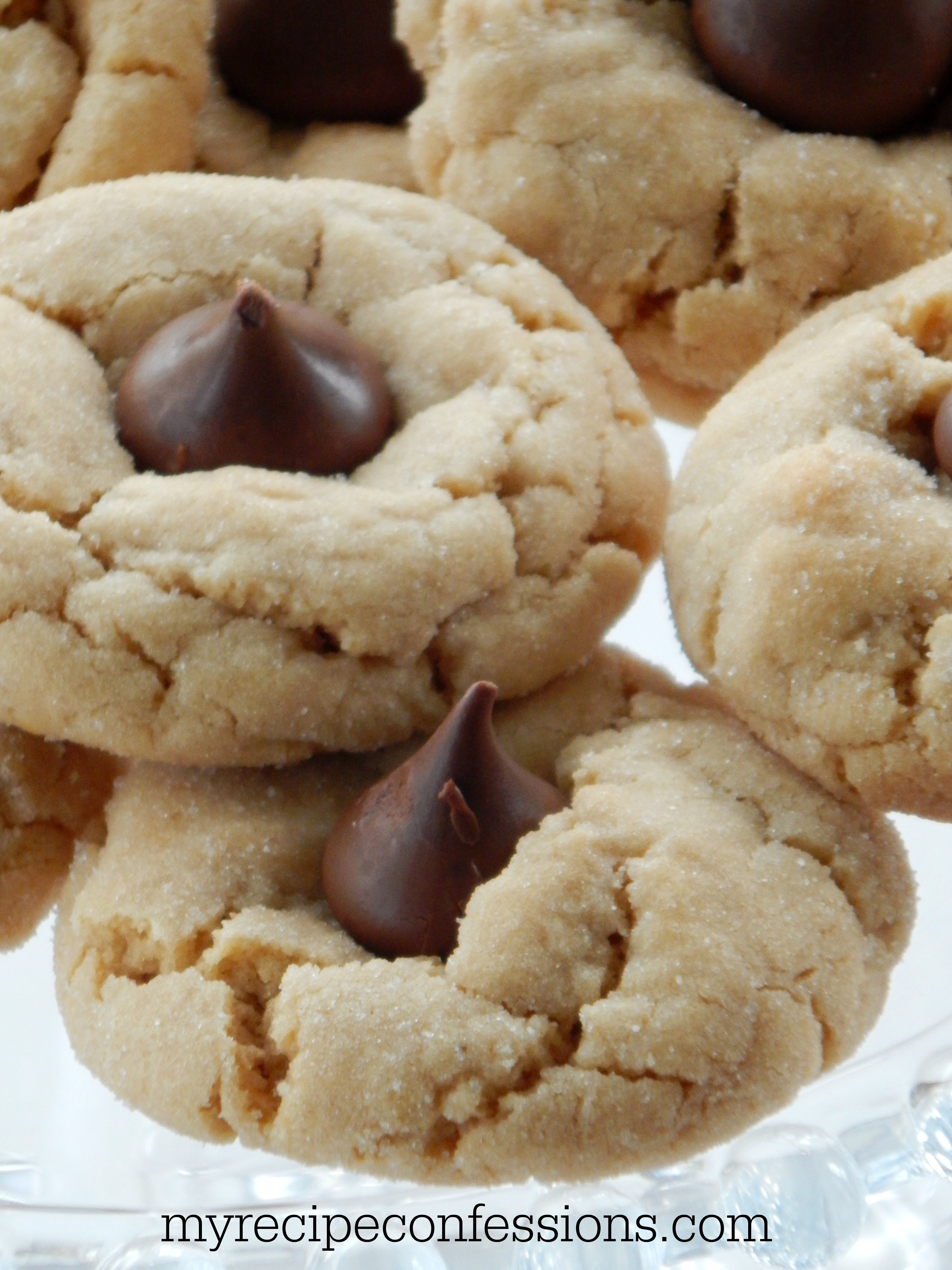 Peanut Butter Cookies With Hershey Kiss
 myrecipeconfessions