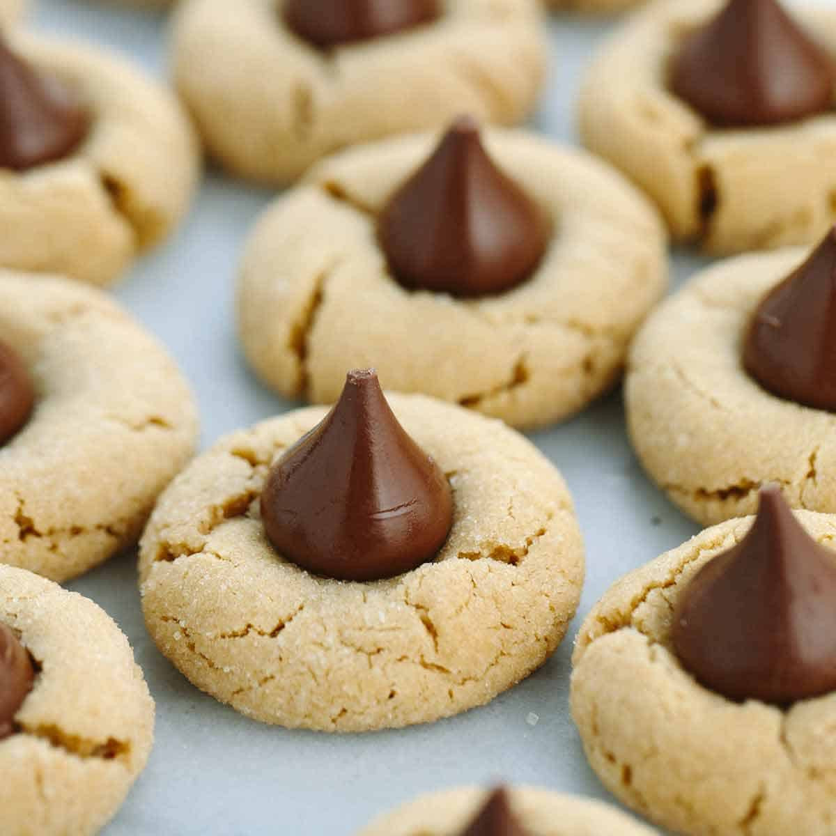 Peanut Butter Cookies With Kisses
 Classic Peanut Butter Kiss Cookies Recipe