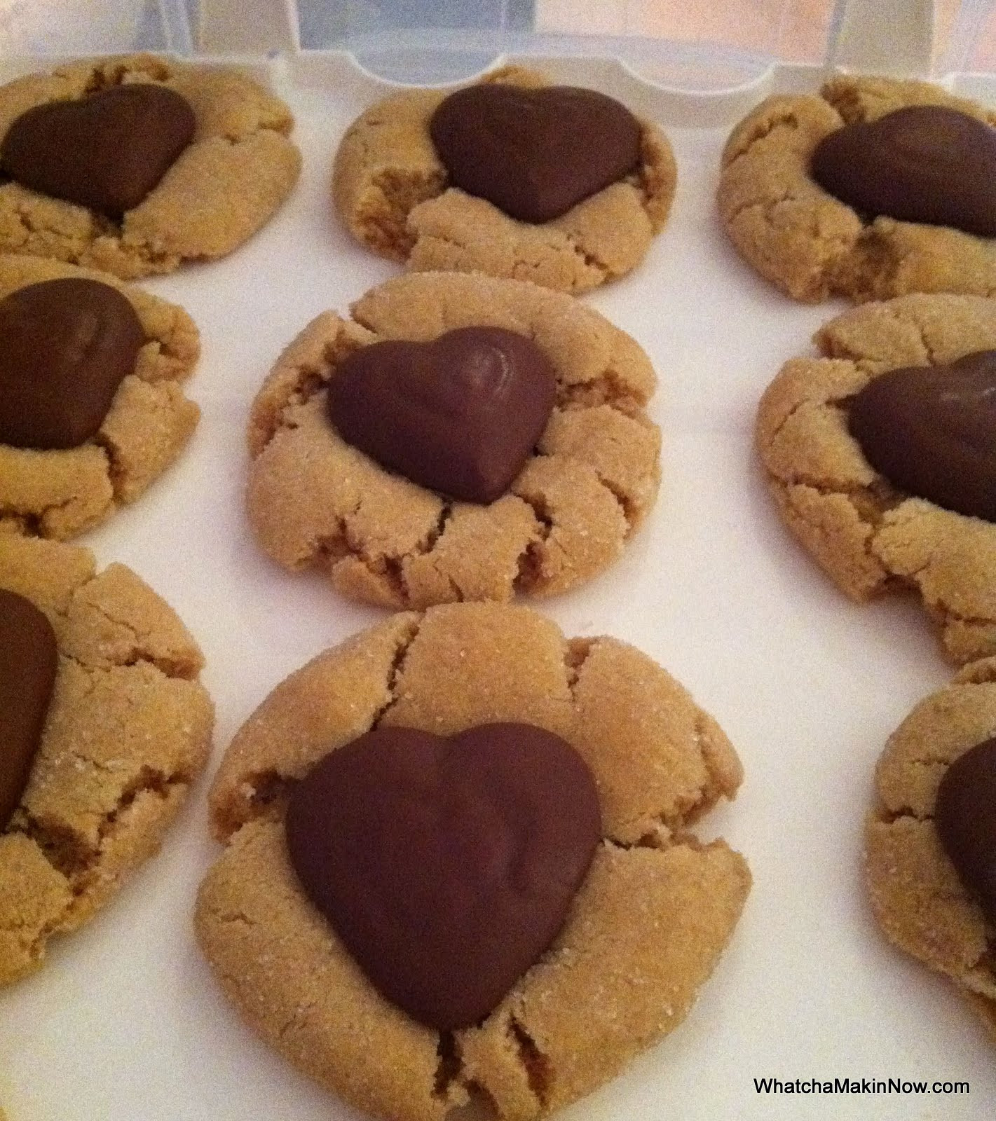 Peanut Butter Cookies With Kisses
 Whatcha Makin Now Chocolate Kiss Cookies Peanut Butter