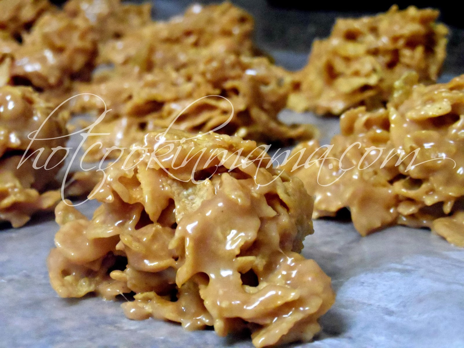 Peanut Butter Cornflake Cookies
 Hot Cookin Mama Peanut Butter Cornflake Cookies