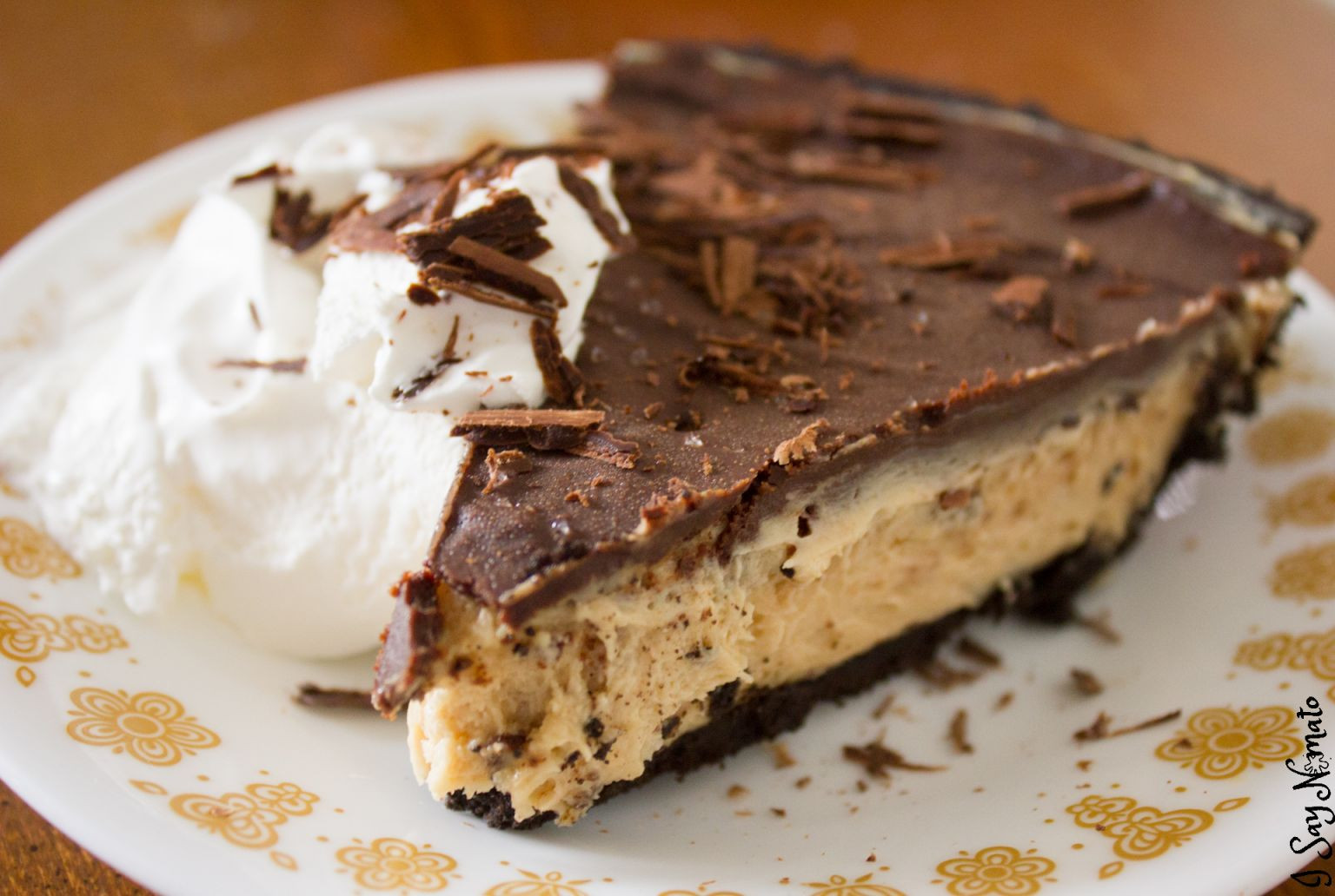 Peanut Butter Pie Without Cream Cheese
 Peanut Butter Pie with Sea Salt and Dark Chocolate Ganache