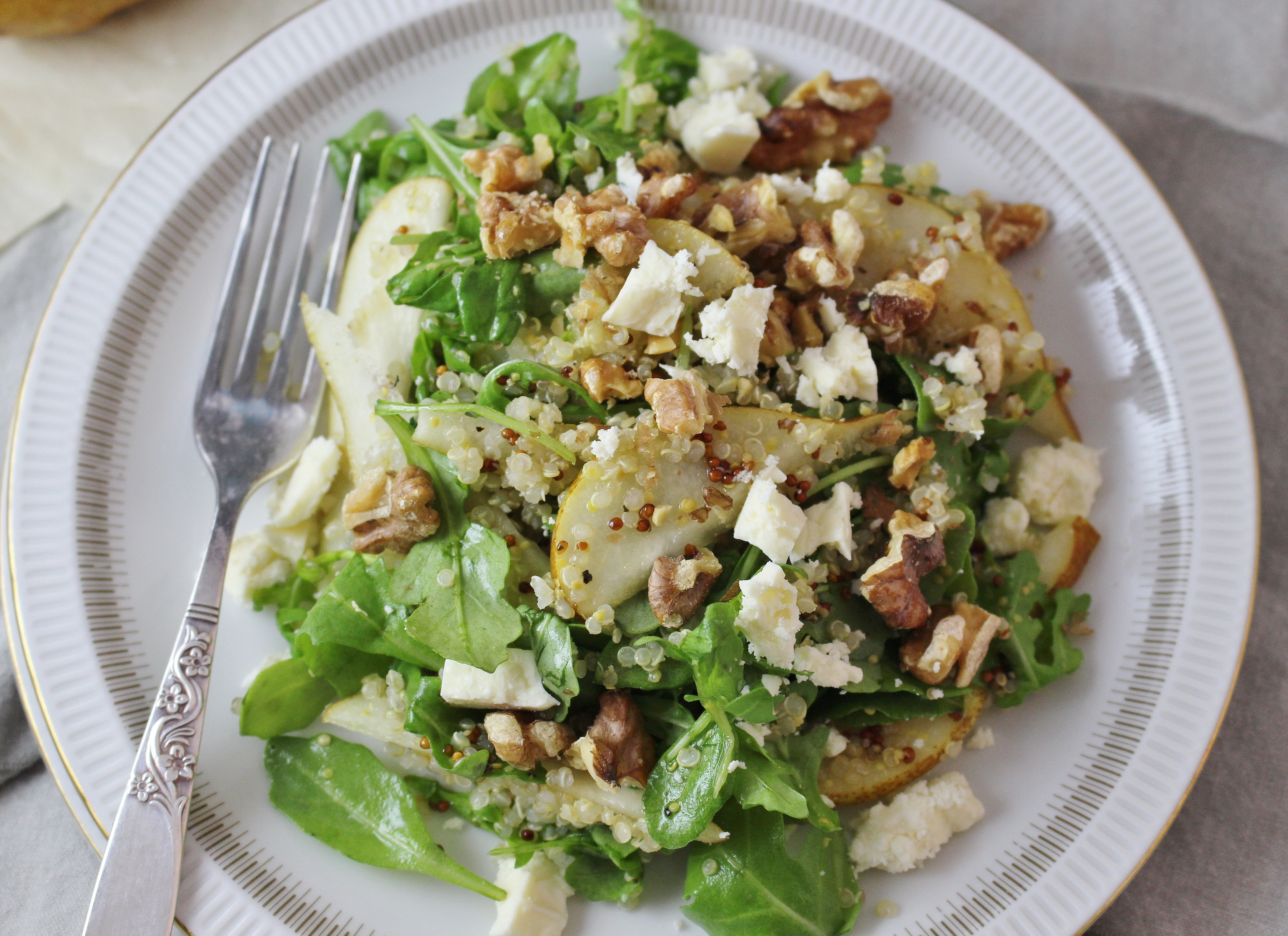 Pear Salad Recipes
 rocket pear and walnut salad recipe