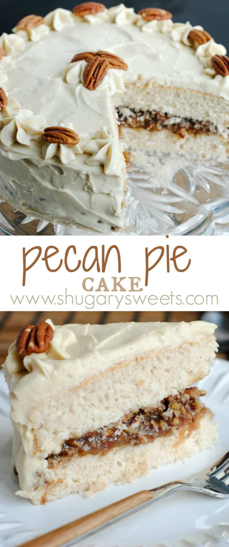 Pecan Pie Cake
 Pecan Pie Cake Shugary Sweets