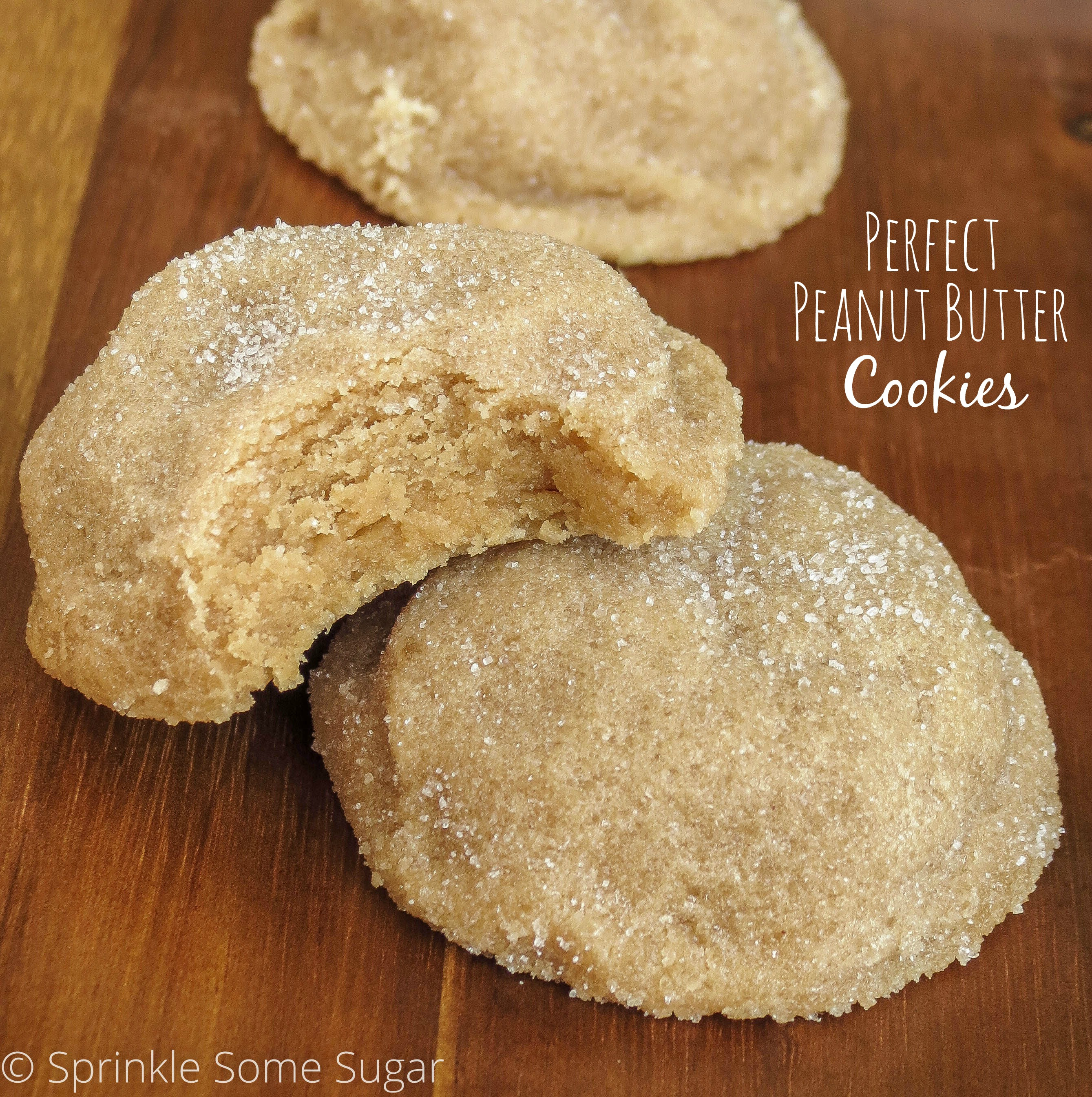 Penut Butter Cookies
 Perfect Peanut Butter Cookies Sprinkle Some Sugar