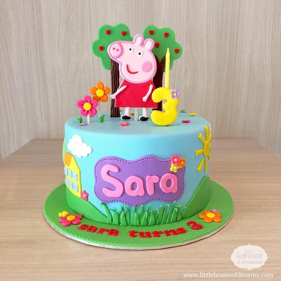 Peppa Pig Birthday Cake
 12 Cute Peppa Pig Birthday Cake Designs