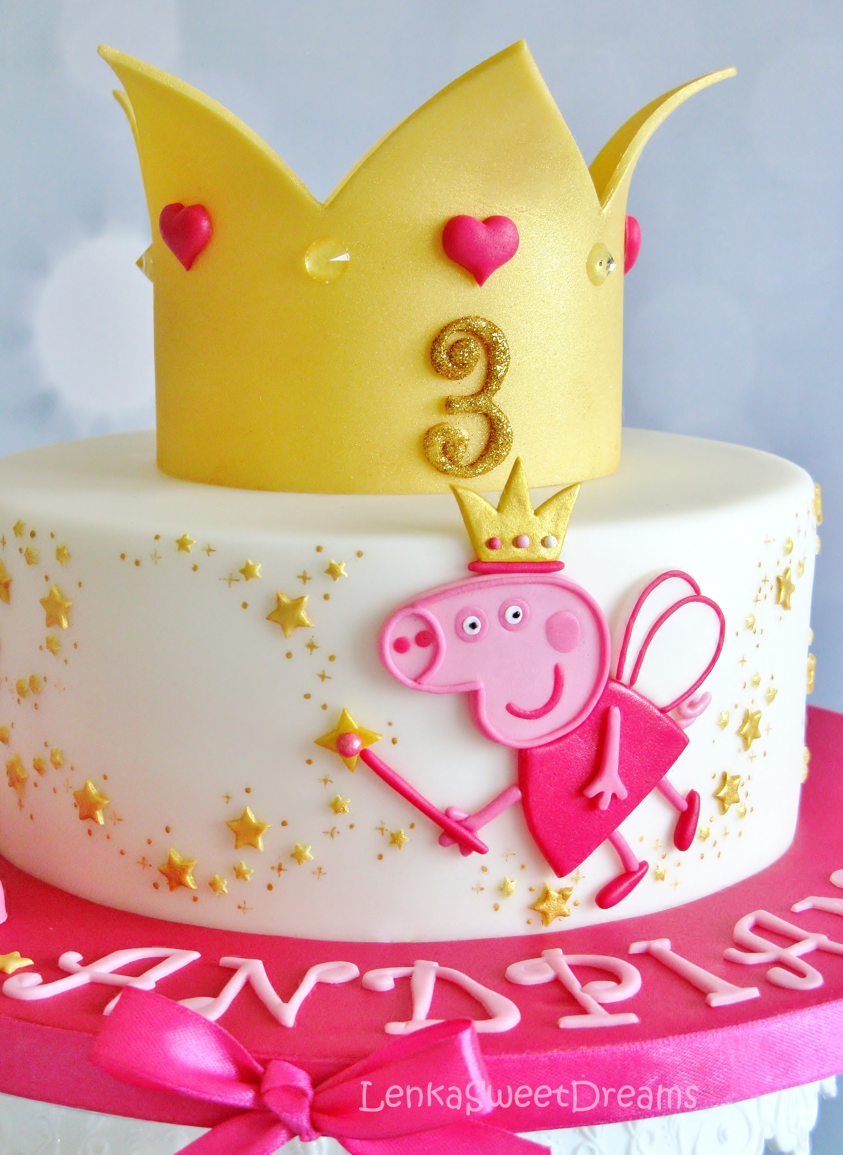 Peppa Pig Birthday Cake
 Princess Peppa Pig Cake CakeCentral