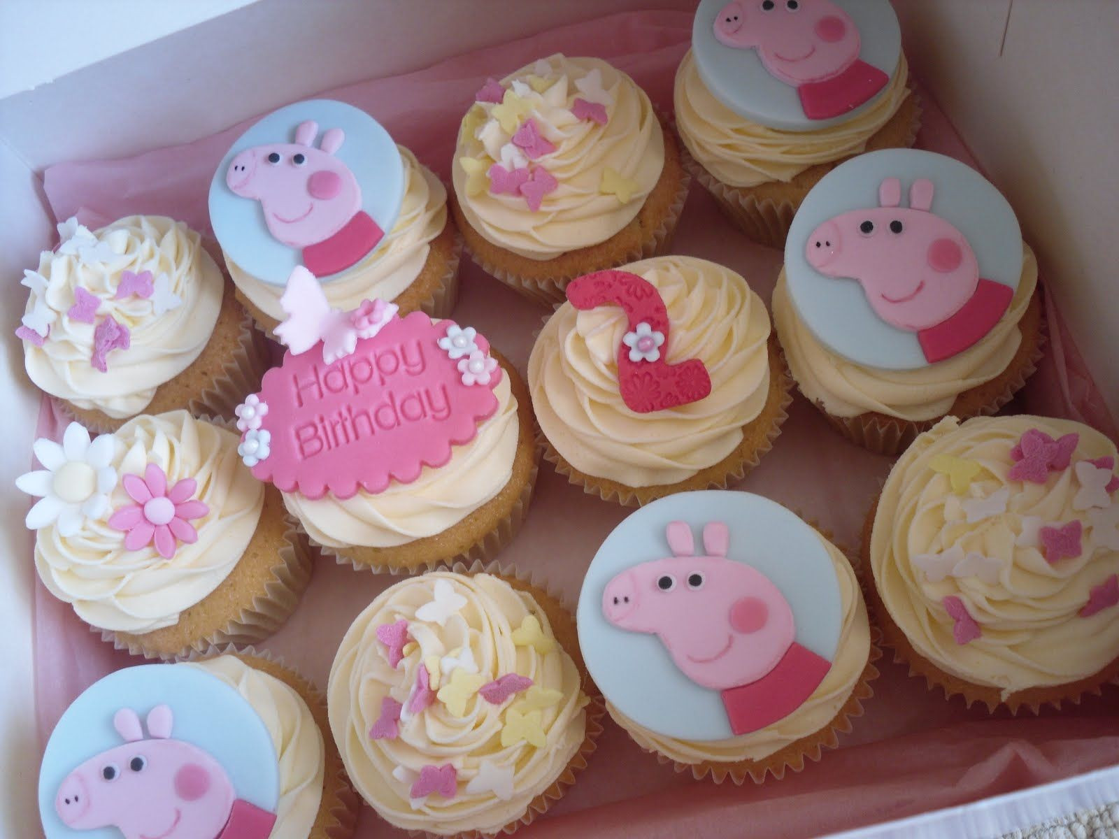 Peppa Pig Cupcakes
 Cute Cupcakes Peppa Pig Cut out