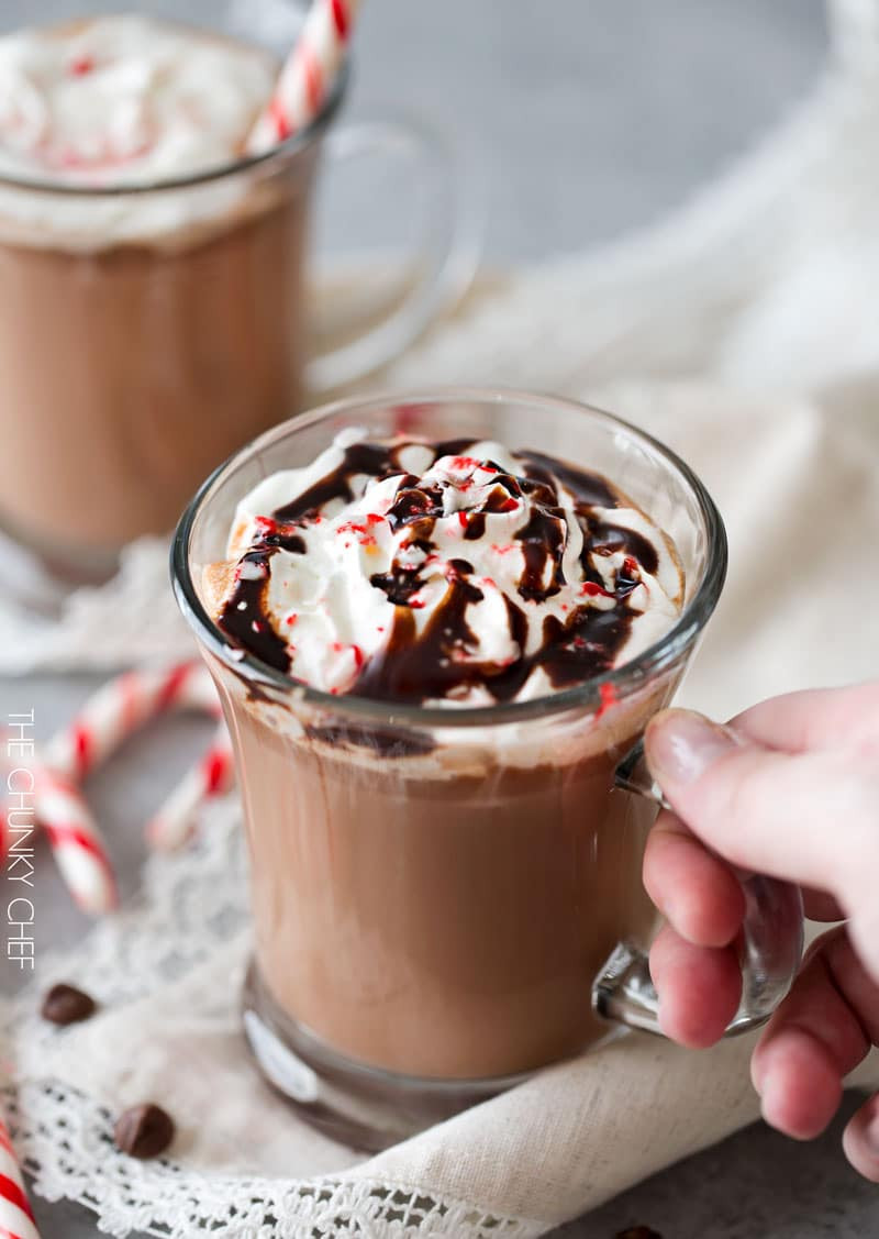 Peppermint Hot Chocolate
 Creamy Peppermint Hot Chocolate The Chunky Chef