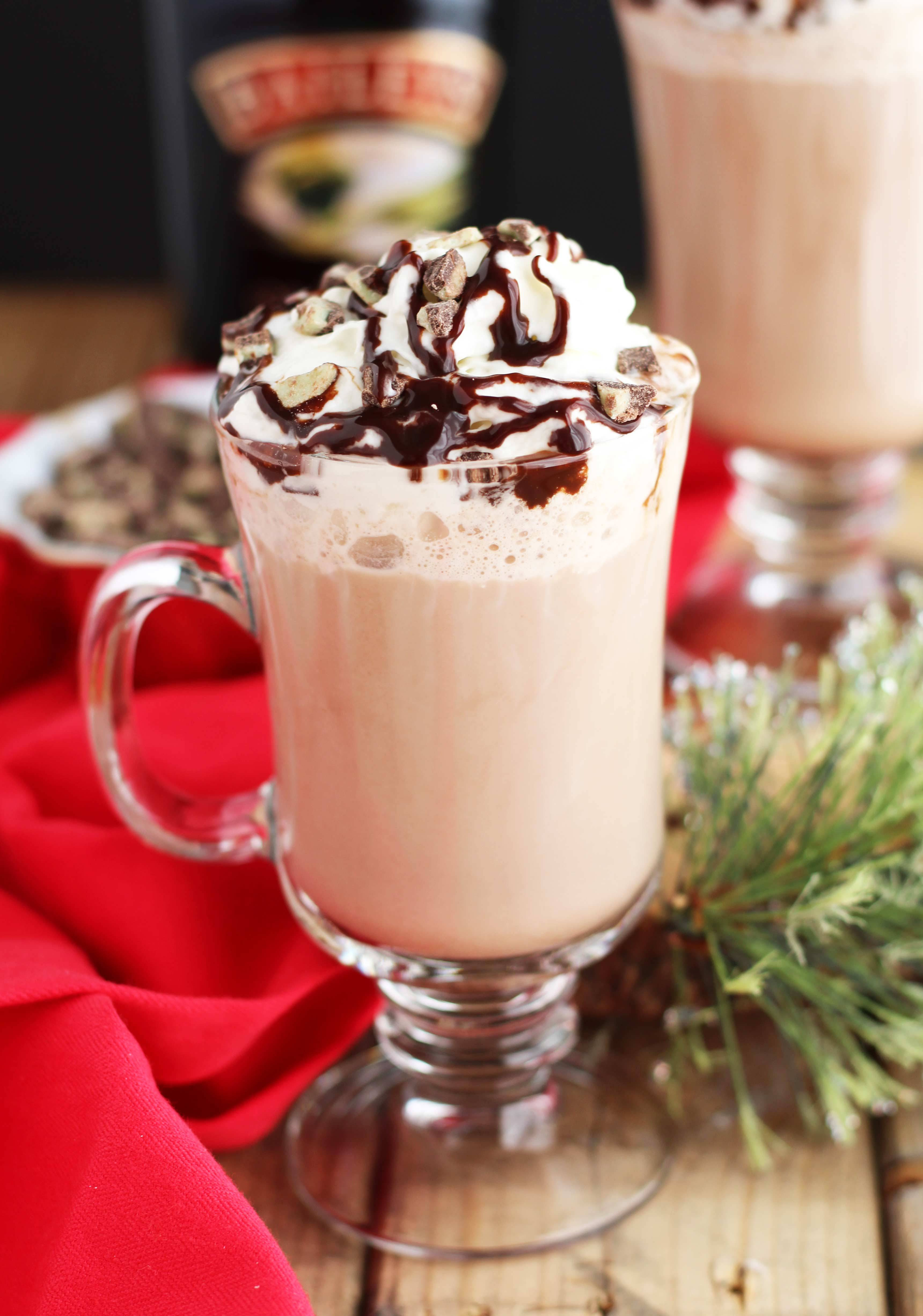 Peppermint Hot Chocolate
 Baileys Peppermint Hot Chocolate