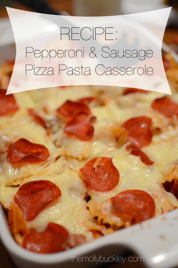 Pepperoni Pizza Casserole
 RECIPE Pepperoni & Sausage Pizza Pasta Casserole still