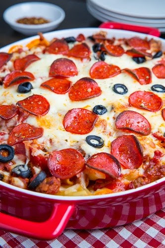 Pepperoni Pizza Casserole
 Pepperoni Pizza Casserole