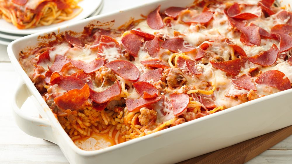 Pepperoni Pizza Casserole
 Pepperoni Pasta Casserole recipe from Pillsbury