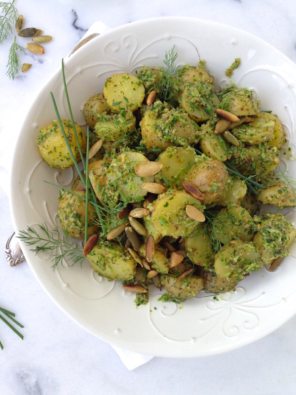 Pesto Potato Salad
 Chive Pesto Potato Salad Recipe • CiaoFlorentina