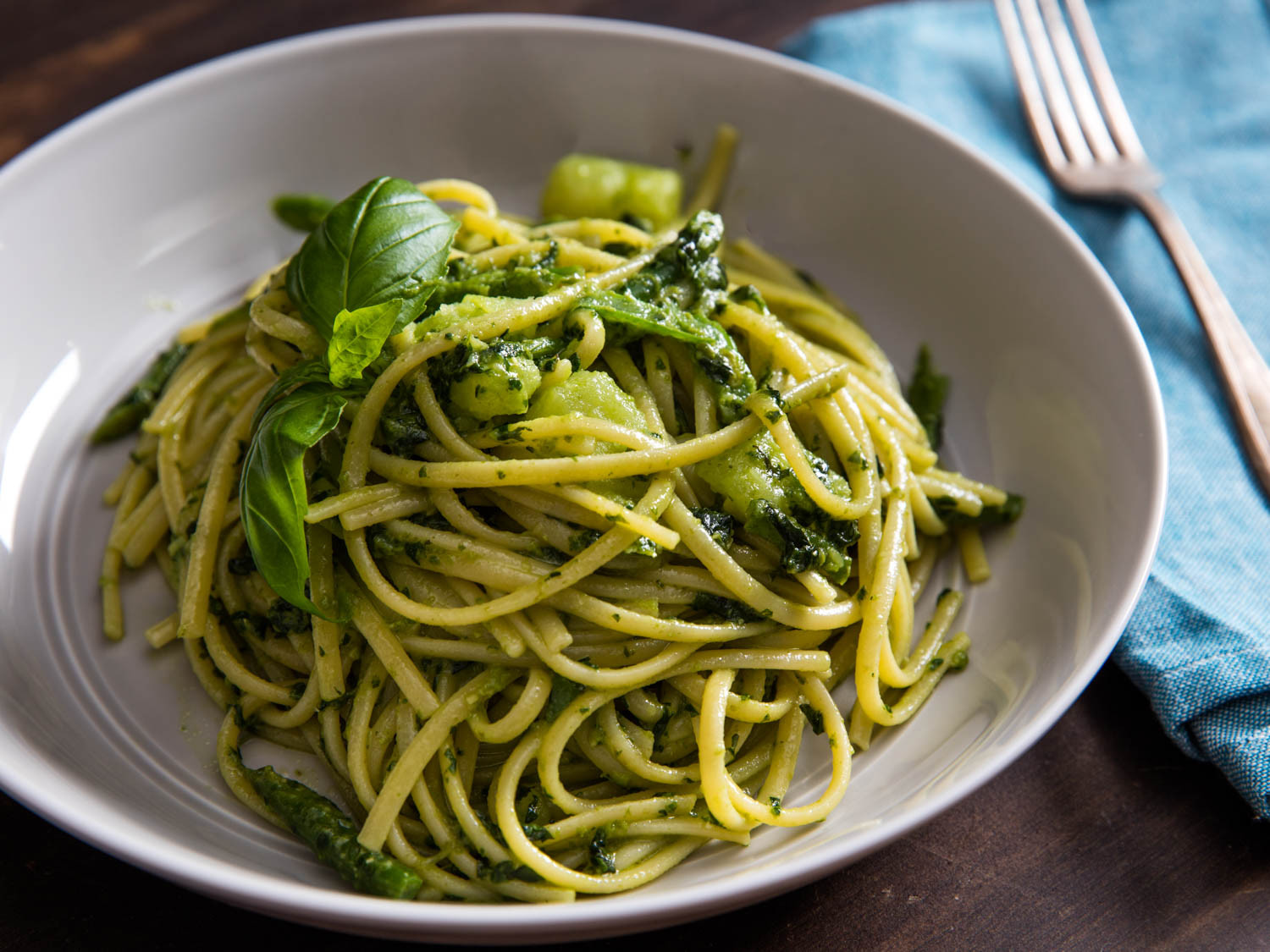 Pesto Sauce Pasta
 The Right Way s to Serve Pesto on Pasta