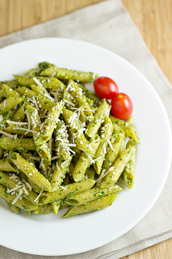 Pesto Sauce Pasta
 Pasta with Spinach Basil Pesto Recipe Home Cooking Memories