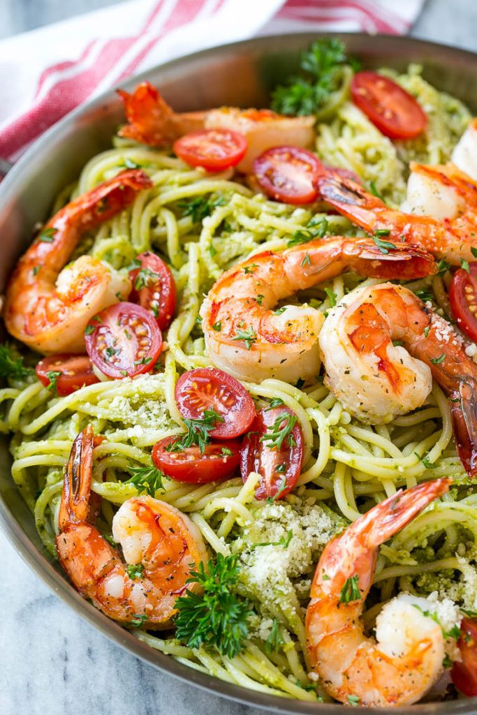 Pesto Shrimp Pasta
 Shrimp Pesto Pasta Dinner at the Zoo