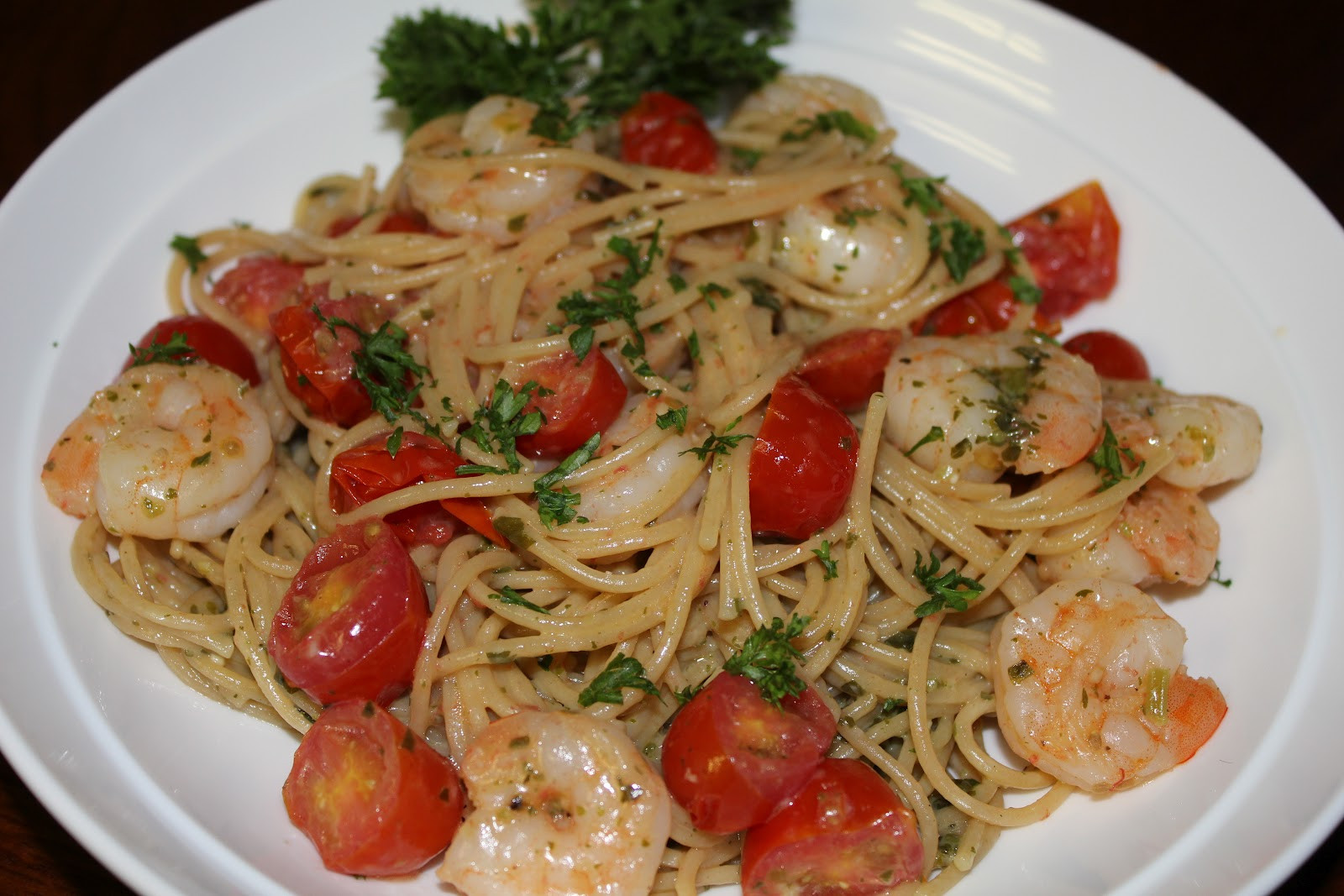 Pesto Shrimp Pasta
 simply made with love Pesto Shrimp Pasta