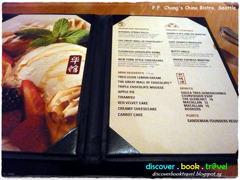 Pf Changs Dessert Menu
 Restaurant Review P F Chang’s China Bistro Seattle