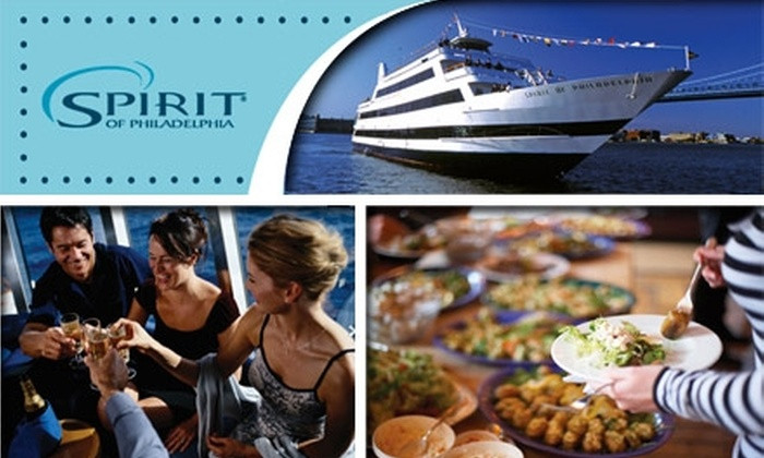 Philadelphia Dinner Cruise
 $49 for a Ticket to a Spirit of Philadelphia Dinner Cruise