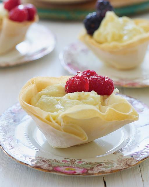 Phyllo Dough Dessert
 Baklawa B Ashta Phyllo pastry dough cups filled with