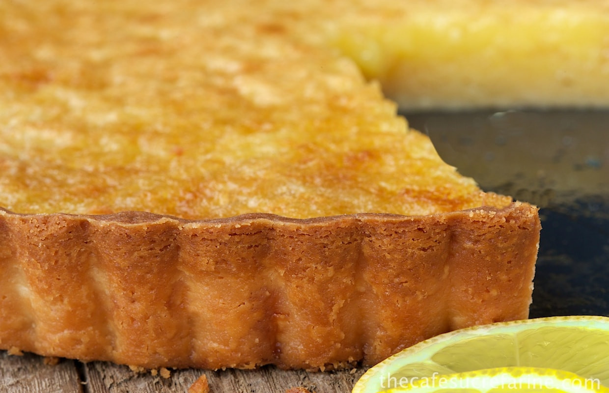Pie Crust Desserts
 Lemon Chess Tart with Shortbread Crust