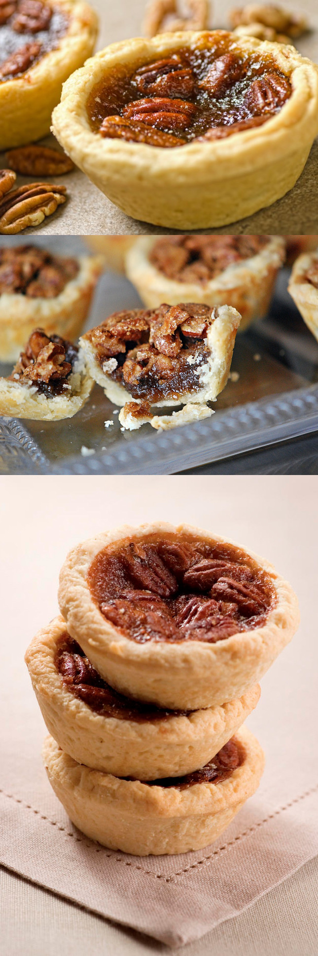 Pie Crust Desserts
 Granny’s Mini Pecan Pie Tarts