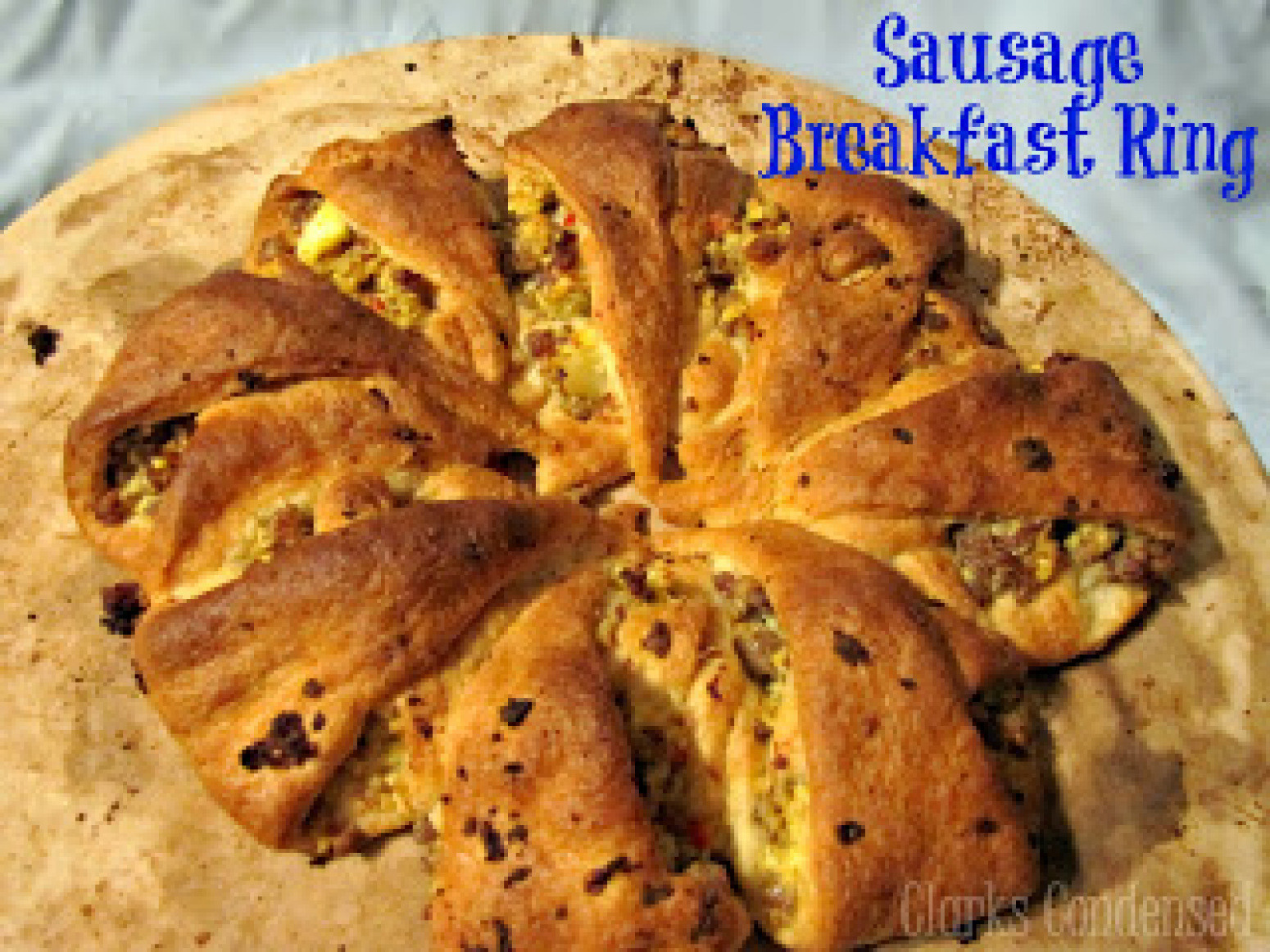 Pillsbury Crescent Roll Breakfast Recipes
 Sausage Crescent Roll Breakfast Ring Recipe