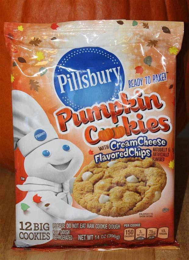 Pillsbury Pumpkin Cookies
 Pillsbury Pumpkin Cookies with Cream Cheese Chips