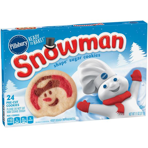 Pillsbury Sugar Cookies
 Pillsbury Ready to Bake Snowman Shape Sugar Cookies