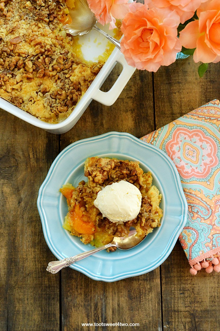 Pineapple Dump Cake
 Peach Pineapple Dump Cake with Walnuts Toot Sweet 4 Two