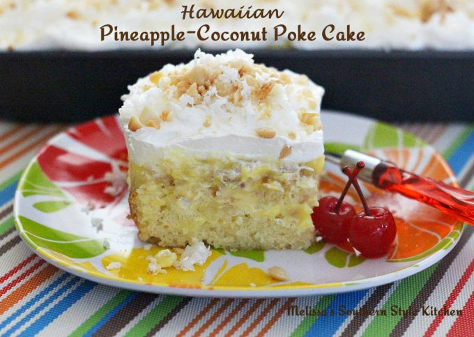 Pineapple Poke Cake
 Hawaiian Pineapple Coconut Poke Cake