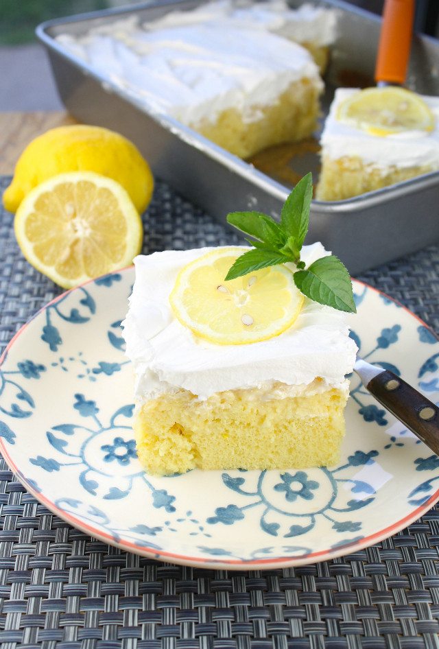 Pineapple Poke Cake
 Lemon Pineapple Poke Cake