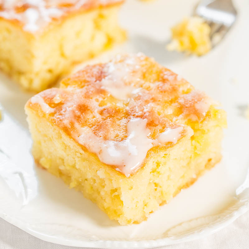 Pineapple Poke Cake
 Pineapple Poke Cake with Pineapple Glaze Averie Cooks