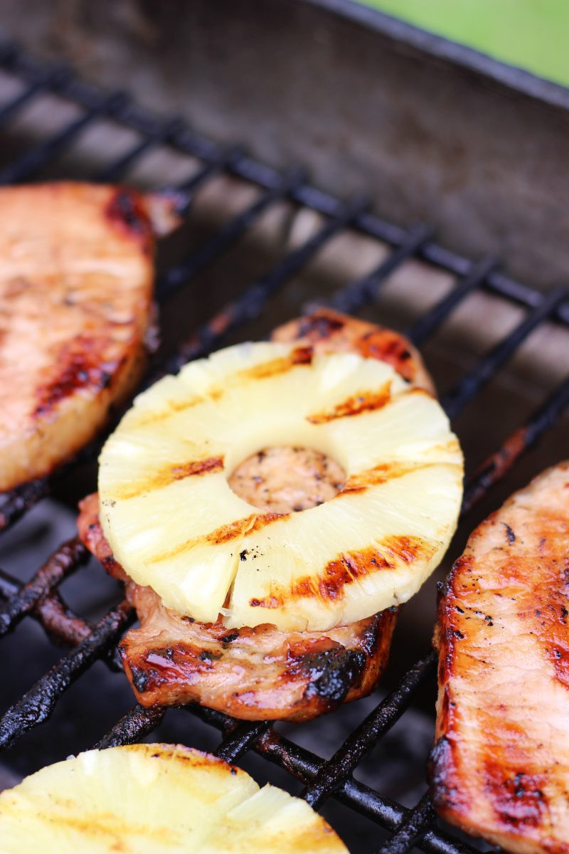 Pineapple Pork Chops
 Grilled Teriyaki Pineapple Pork Chops