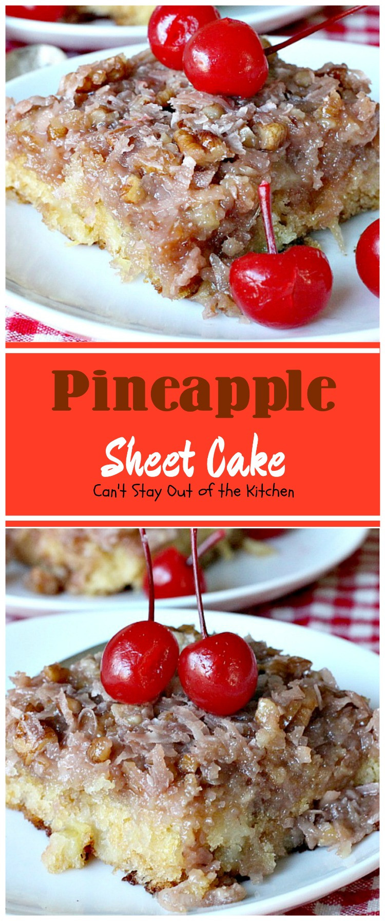 Pineapple Sheet Cake
 Pineapple Sheet Cake Can t Stay Out of the Kitchen