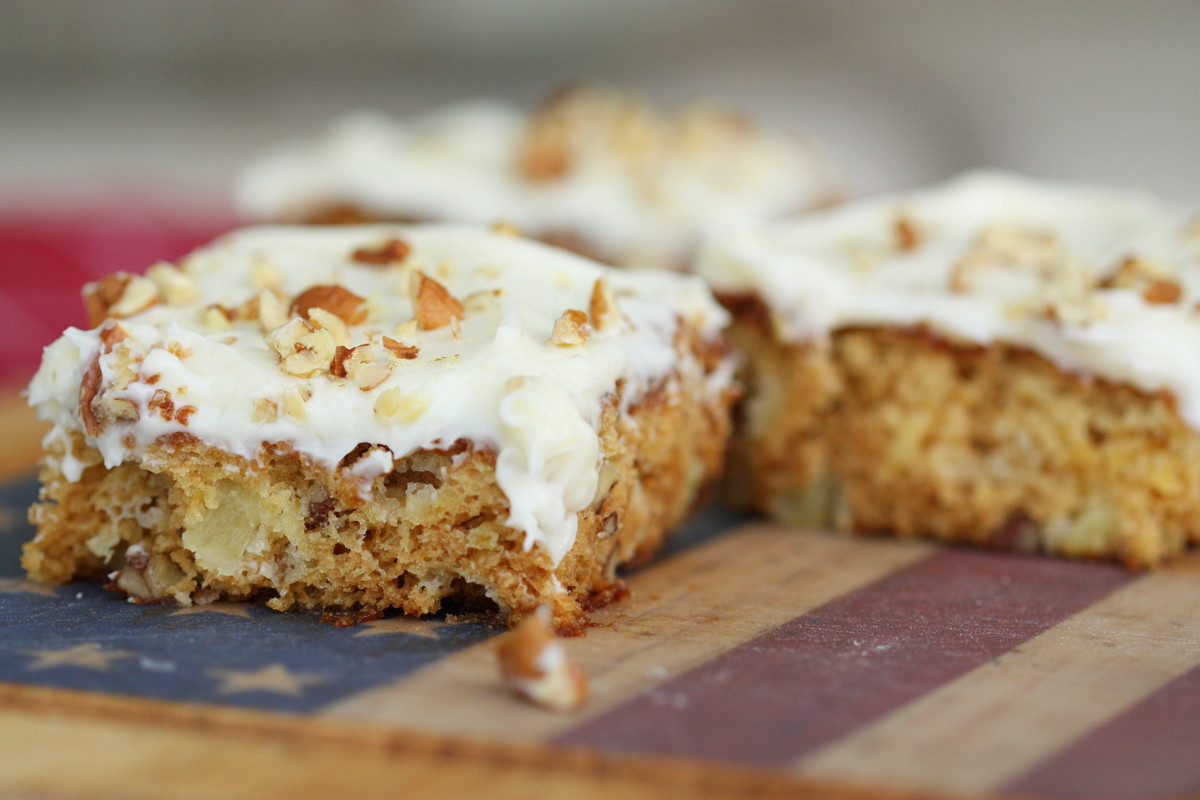 Pineapple Sheet Cake
 Half Baked Pineapple Sheet Cake