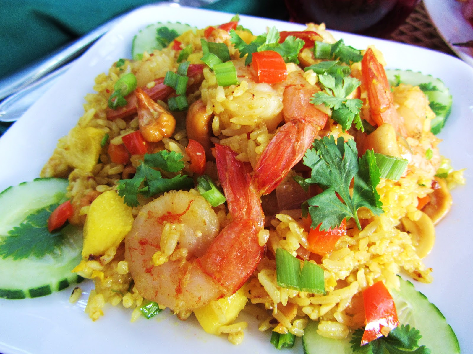 Pineapple Shrimp Fried Rice
 Let s eat mple Thai Pineapple Fried Rice with Shrimp