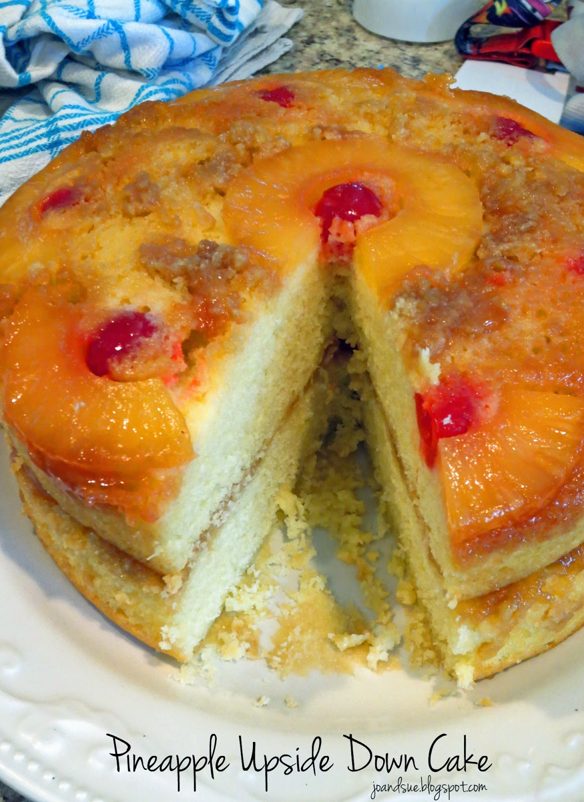 Pineapple Upside Cake
 Jo and Sue Layered Pineapple Upside Down Cake