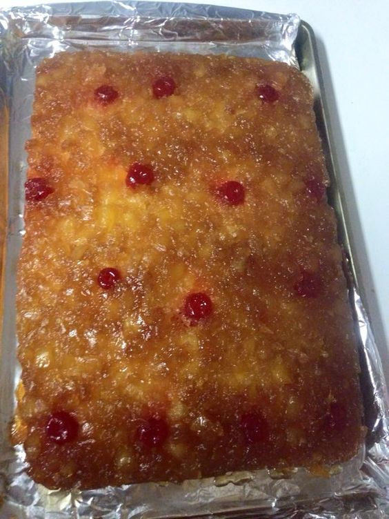 Pineapple Upside Down Cake Duncan Hines
 Yummy Pineapple upside down cake with crushed pineapples