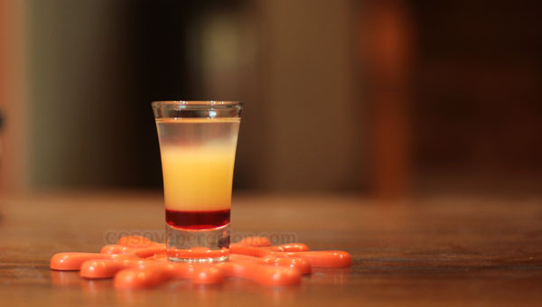 Pineapple Upside Down Cake Shot
 Pineapple upside down cake