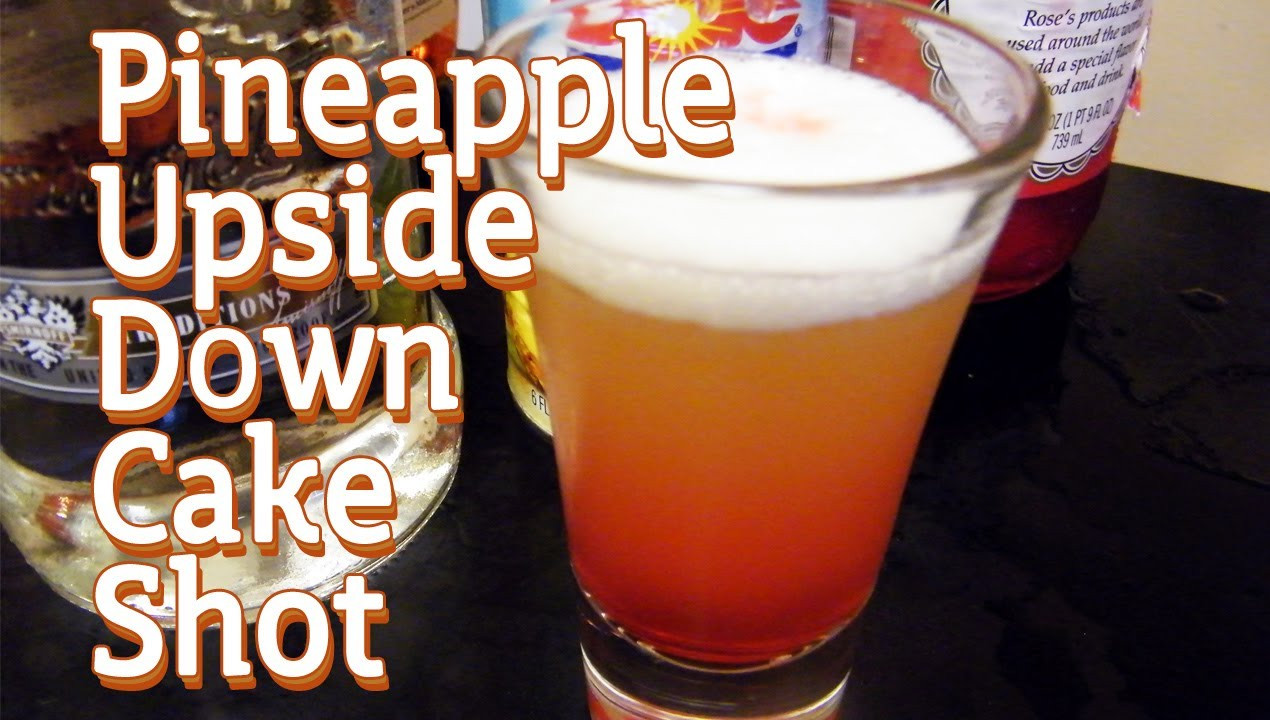 Pineapple Upside Down Cake Shot
 pineapple upside down cake jello shot