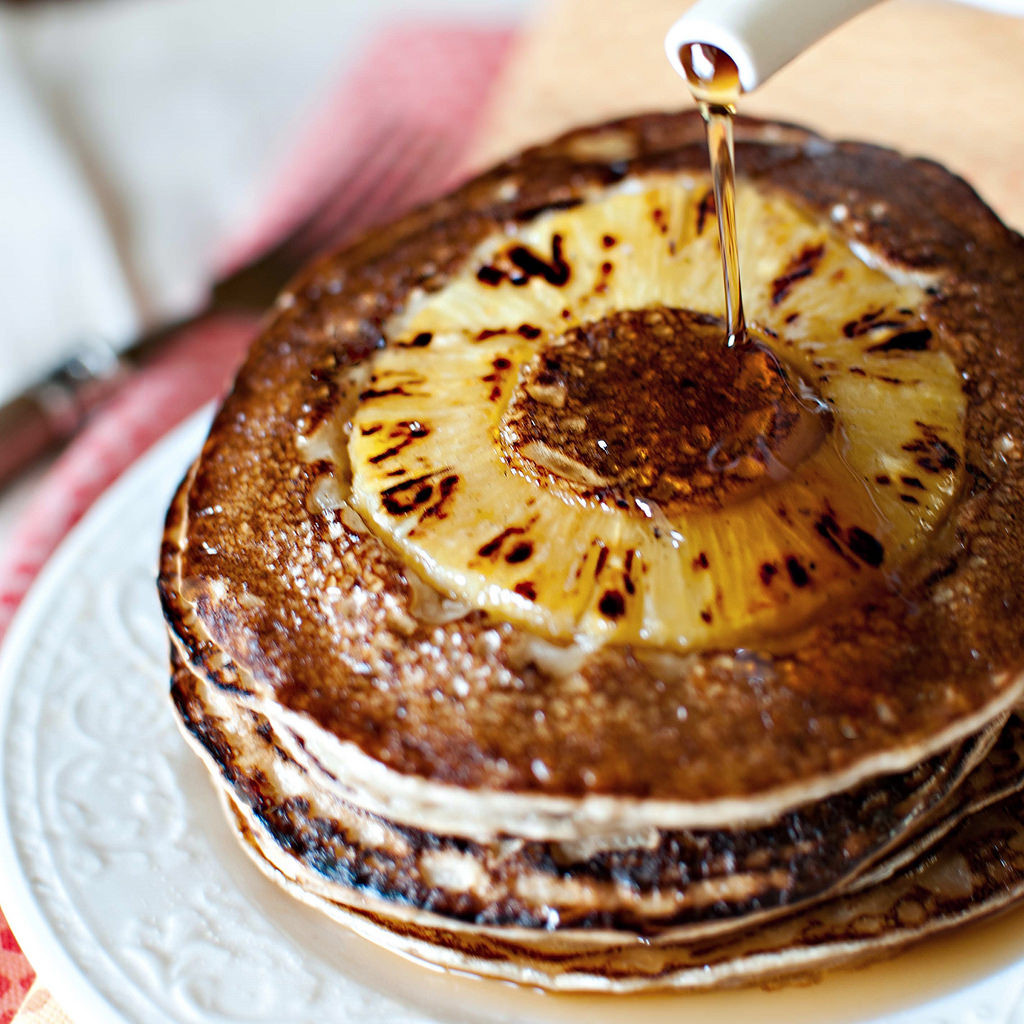 Pineapple Upside Down Pancakes
 Pineapple Upside Down Pancakes