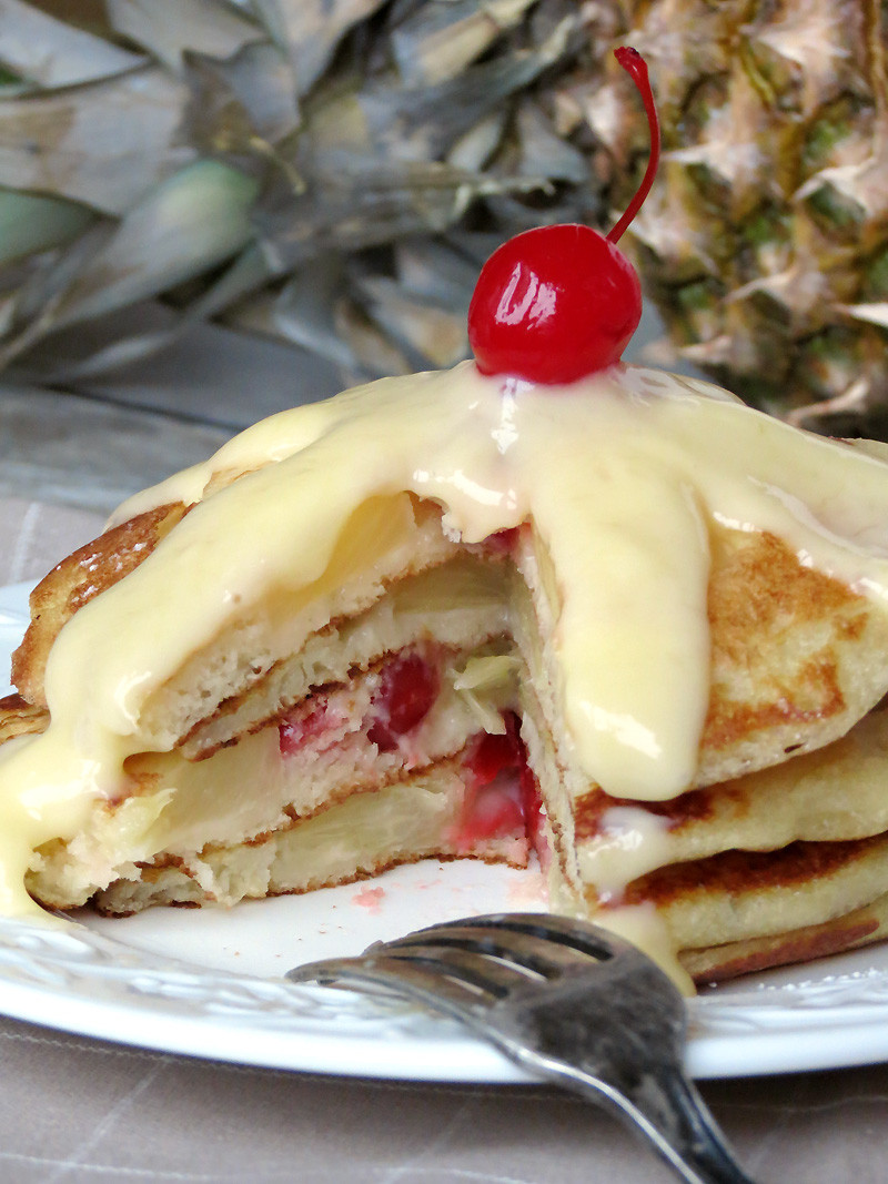 Pineapple Upside Down Pancakes
 Upside Down Pineapple Pancakes Yummy Addiction