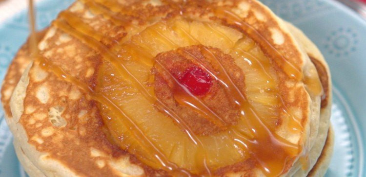 Pineapple Upside Down Pancakes
 Pineapple Upside Down Pancakes