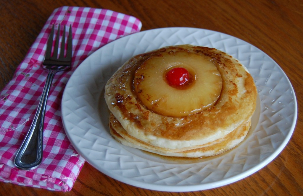 Pineapple Upside Down Pancakes
 Pineapple Upside Down Pancakes