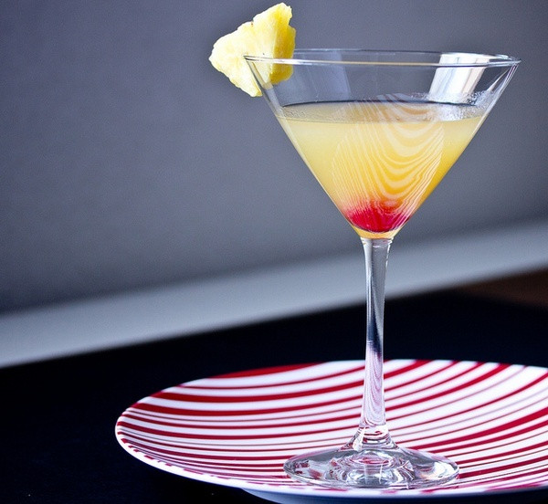 Pineapple Upsidedown Cake Martini
 Pineapple upside down cake martini Beverages