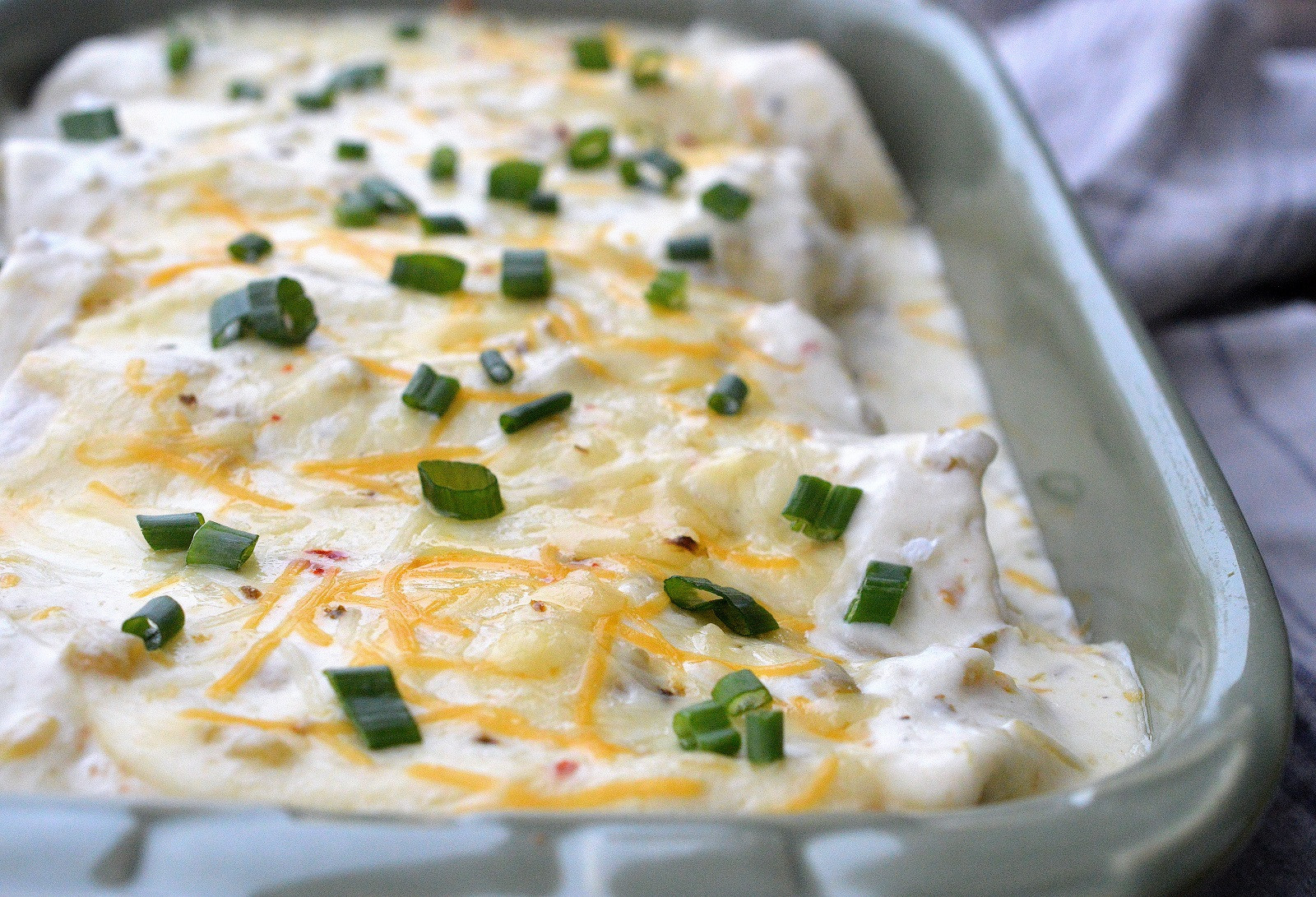 Pioneer Woman White Chicken Enchiladas
 chicken enchiladas with white sauce pioneer woman