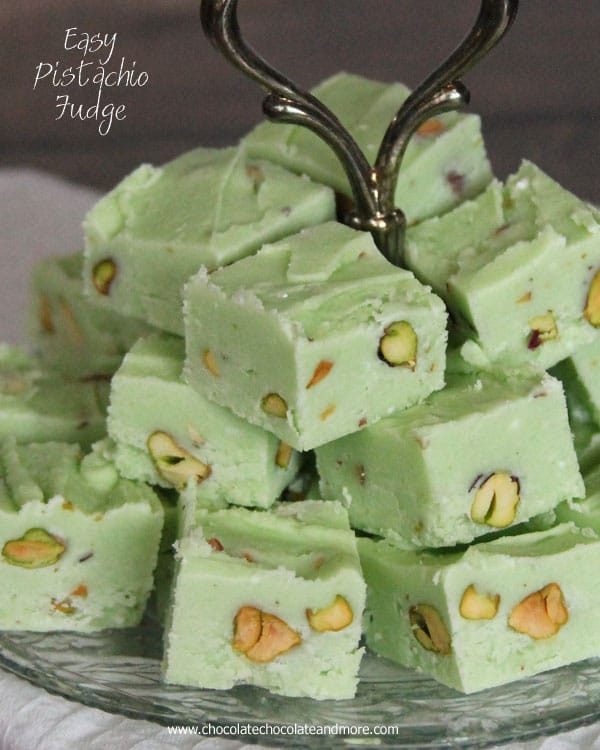 Pistachio Dessert Recipes
 Pistachio Fudge Chocolate Chocolate and More