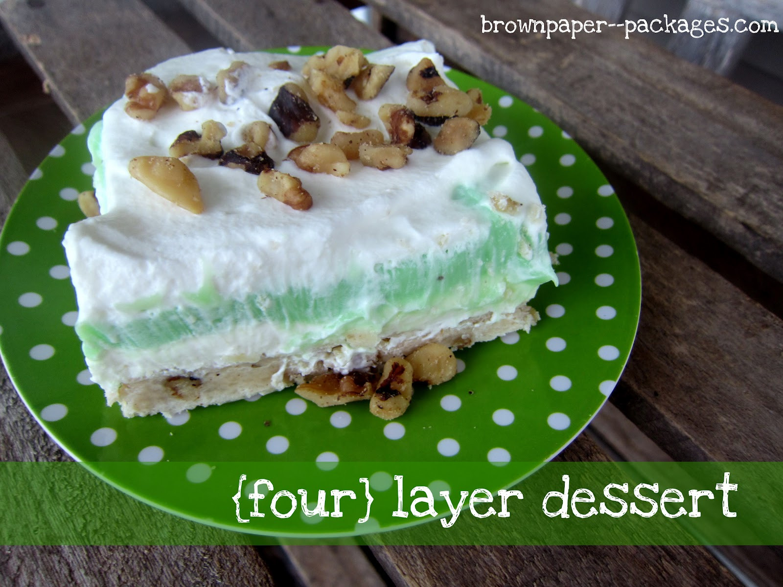 Pistachio Pudding Dessert
 four layer dessert Simply Kierste Design Co